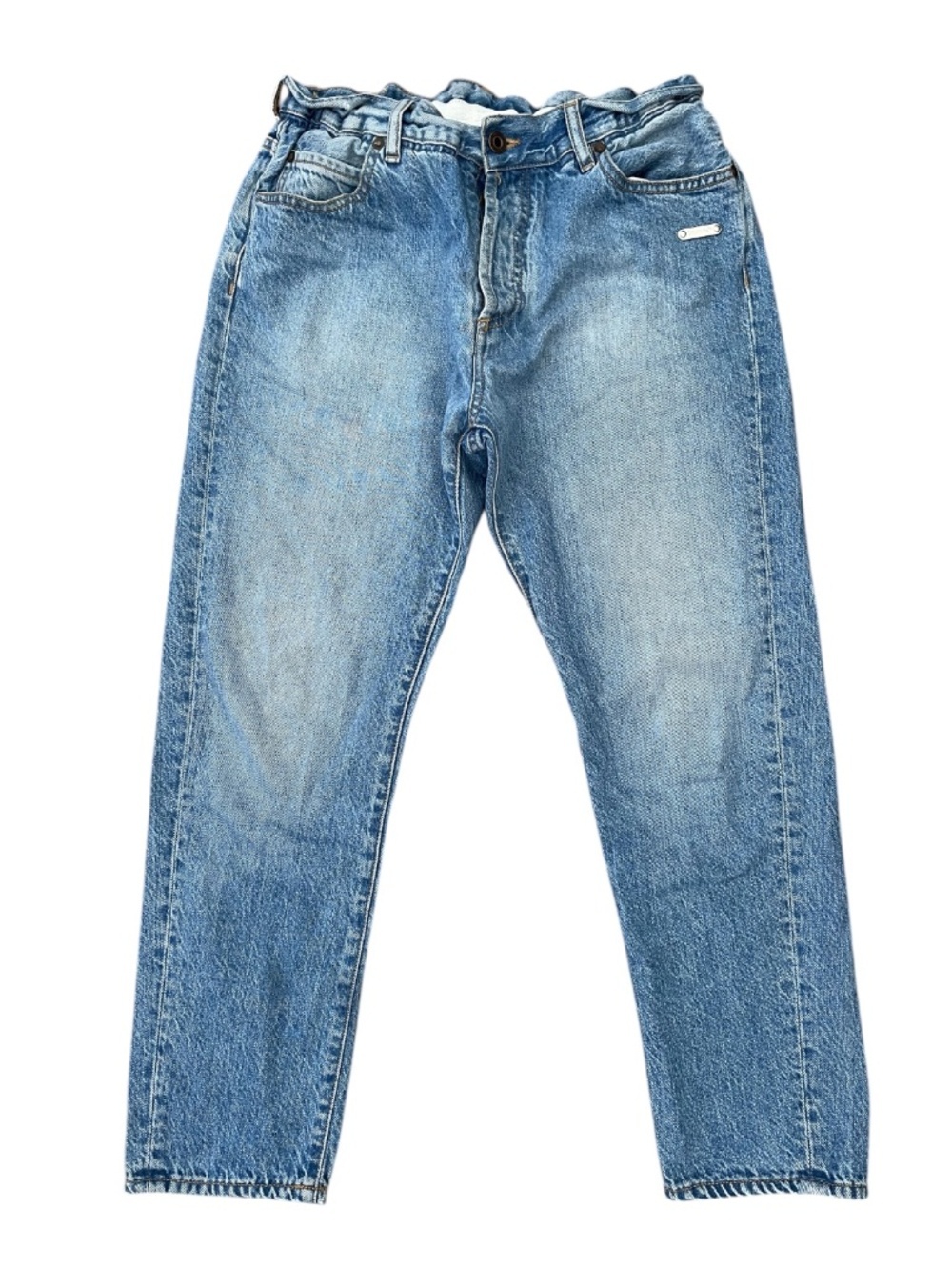 Off-White c/o Virgil Abloh Elastic Waist Cropped Jeans